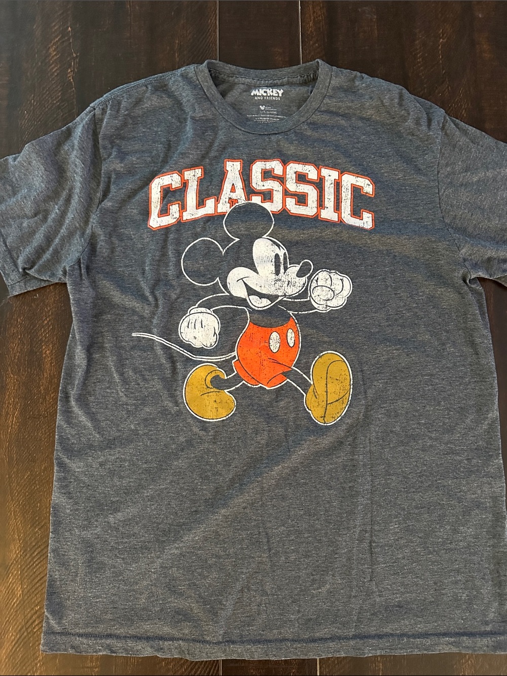 Mickey Classic Short Sleeve Tee - Heather Navy